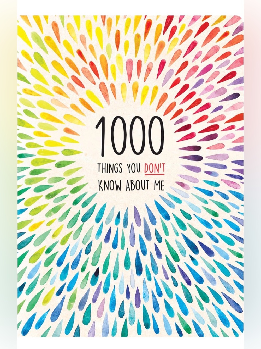 1000 Things You Don't Know About Me Journal